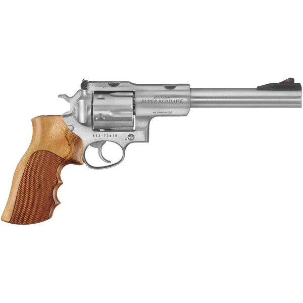 Hogue Ruger GP100/Super Redhawk Checkered Goncalo Alves Wood with Finger Grooves M119-80201