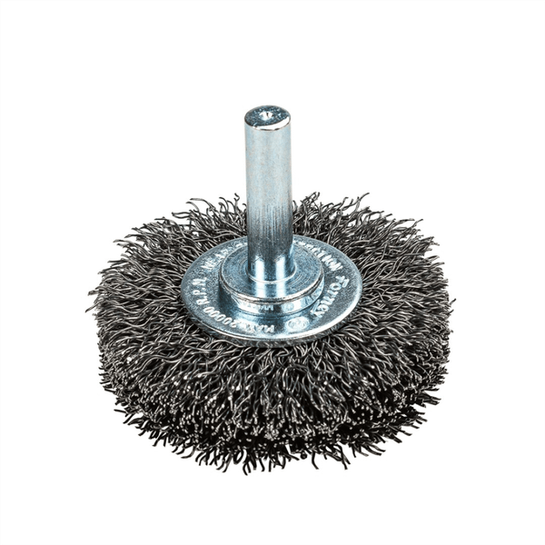 Forney Industries Command PRO Wire Wheel Crimped, 2 in x .014 in x 1/4 in Shank, Bulk T398-FOR72252