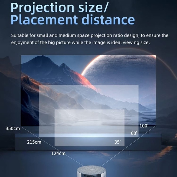 T2 800x480 1000 Lumens LED HD Mini Projector, Specification:US Plug A146-EDA004243202