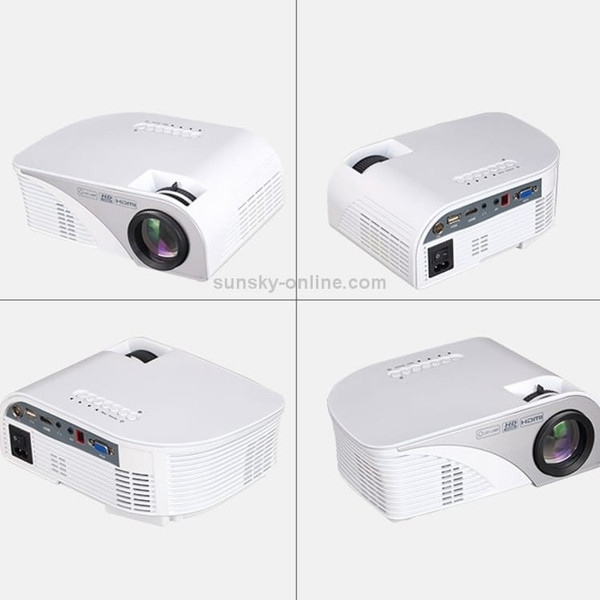 RD-805B 960*640 1200 Lumens Portable Mini LED Projector Home Theater with Remote Controller ,Suppor A146-DMP0902W
