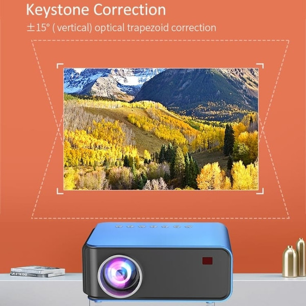 T4 Same Screen Version 1024x600 1200 Lumens Portable Home Theater LCD Projector, Plug Type:AU Plug( A146-EDA002251604A