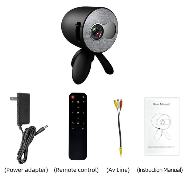 YG220 Same Screen Version Children Projector Mini LED Portable Home Speaker Projector, Plug Type:US A146-EDA002560902A