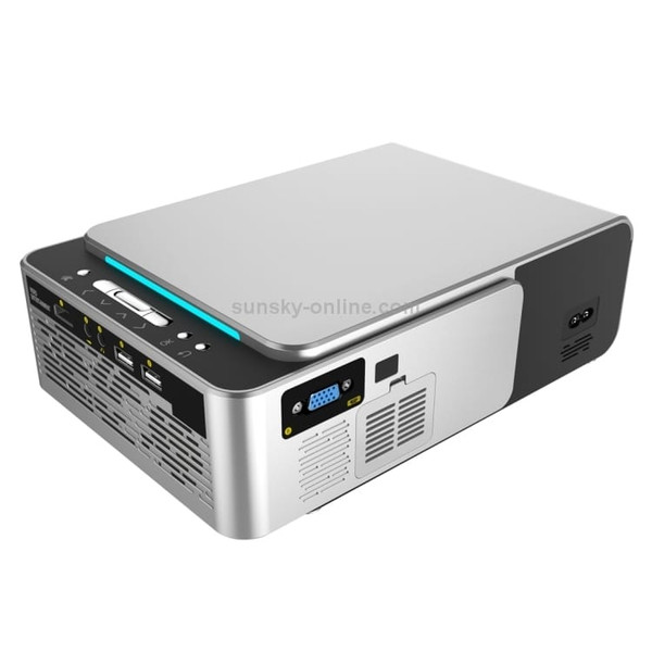 T6 2000ANSI Lumens Mini Theater Projector, Android 7.1 RK3128 Quad Core, 1GB+8GB, US Plug(Silver) A146-DMP1056S