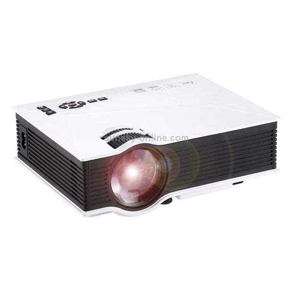 UC68 1200 Lumens HD 800 x 480 Digital LED Projector with Remote Control, Support USB / SD / VGA / H A146-DMP0028W