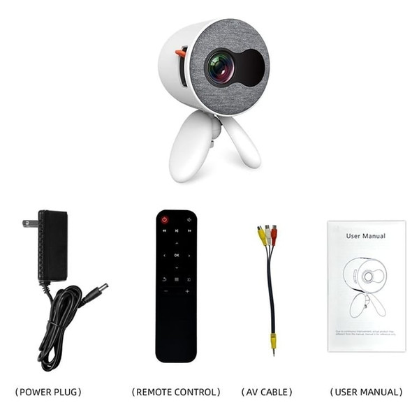 YG220 Same Screen Version Children Projector Mini LED Portable Home Speaker Projector, Plug Type:US A146-EDA002560901B