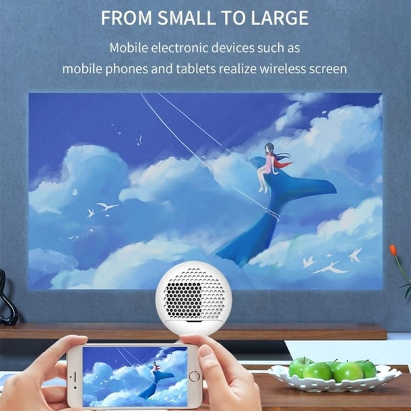 YG220 Same Screen Version Children Projector Mini LED Portable Home Speaker Projector, Plug Type:US A146-EDA002560901B