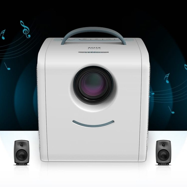 W-S1 10W Children Video Projector 30 Lumens HD 1080P LCD Technology, Support AV / USB / Mini SD Car A146-DMP0044L