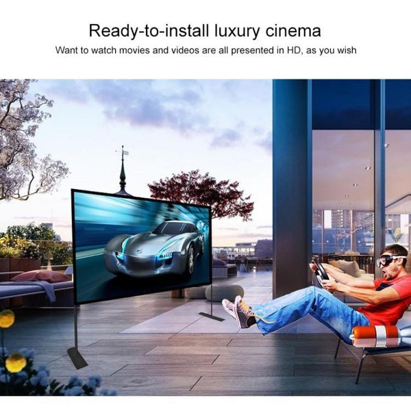 Outdoor Bracket Folding Polyester Projector Film Curtain, Size: 120 inch (16:9)                     A146-DMP1522
