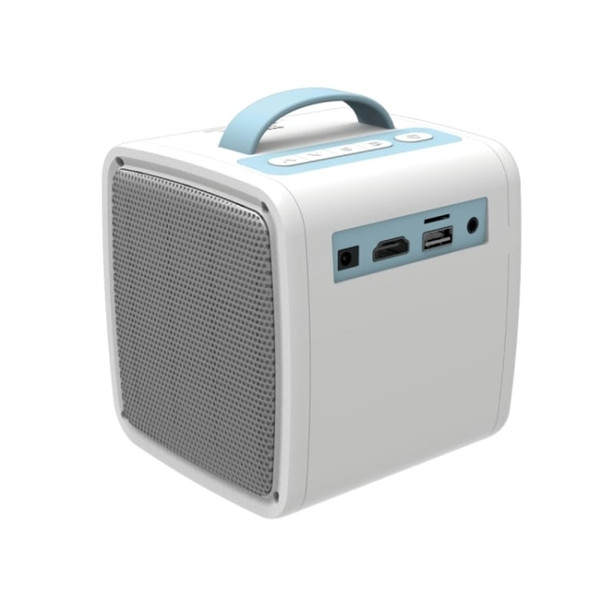 Q2 LED 1080P Mini Portable Projector Children Projector, Plug Type:AU Plug(Blue White) A146-EDA00944204B