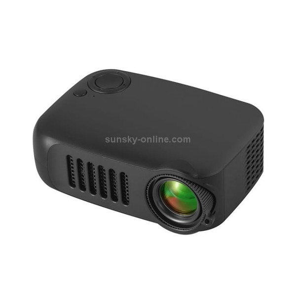 A2000 1080P Mini Portable Smart Projector Children Projector, US Plug(Black) A146-DMP0168EUB