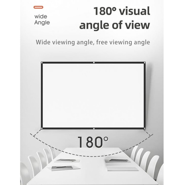 Simple Folding High Density Polyester Projector Film Curtain, Size:72 inch (16:9) Projection Area:  A146-EDA00942402