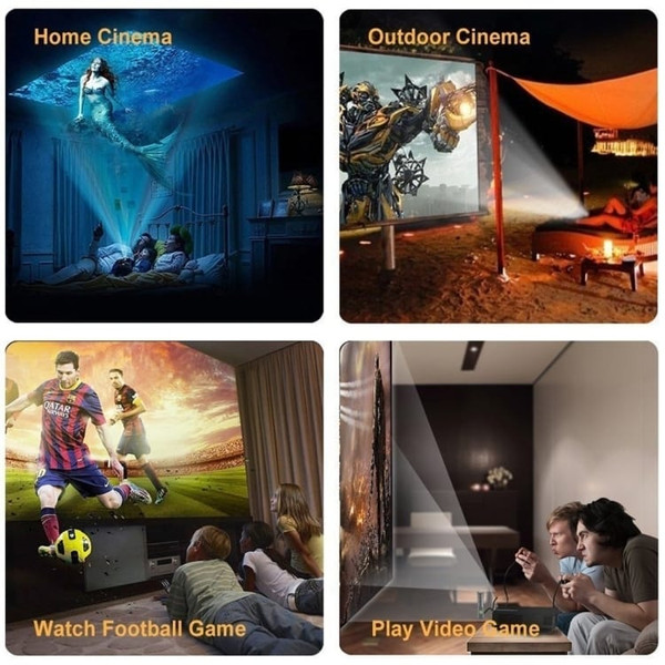 Wejoy L5 Home Theater Adjustable Optical Keystone Full HD 1080P LED LCD Video Projector with Remote A146-DMP6606B