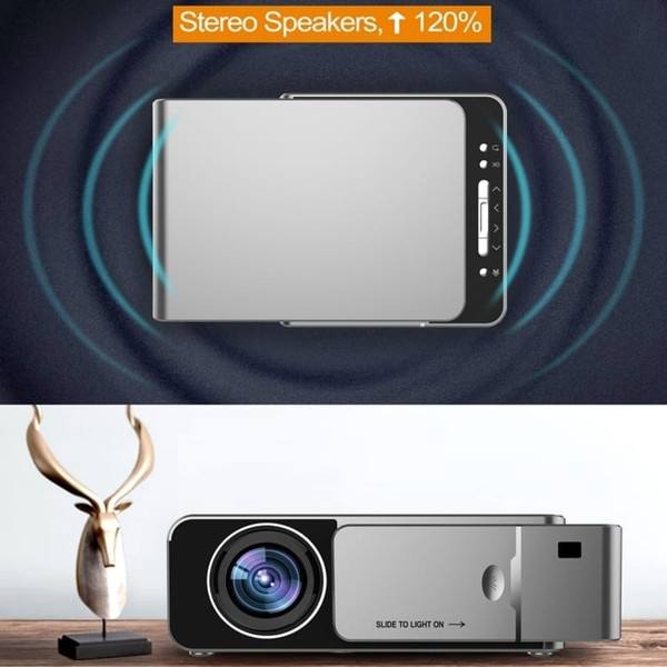T6 3500ANSI Lumens 1080P LCD Mini Theater Projector, Standard Version, AU Plug (Red) A146-DMP0159R