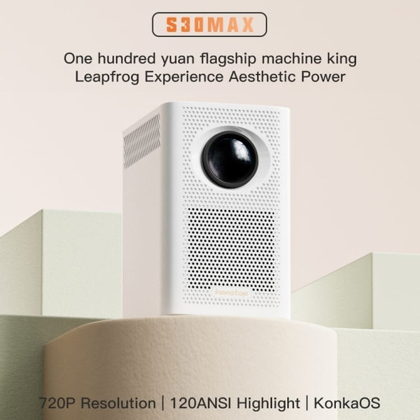 S30 Max Android 10 OS HD Portable WiFi Mobile Projector, Plug Type:US Plug(Black) A146-EDA005168601A