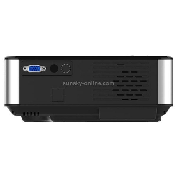 Cheerlux C9 1280x720 720P HD Smart Projector, Support HDMI x 2 / USB x 2 / VGA / AV(Black) A146-DMP2606B