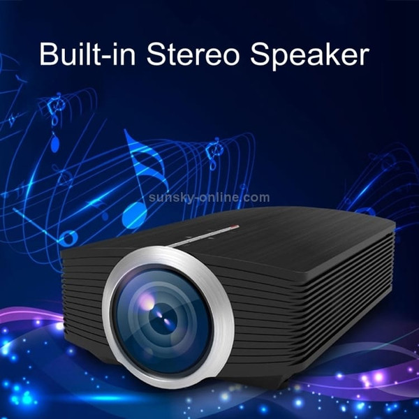 YG510 1200 LUX 800*480 LED Projector HD Home Theater, Support HDMI & VGA & AV & TF & USB A146-DMP0872