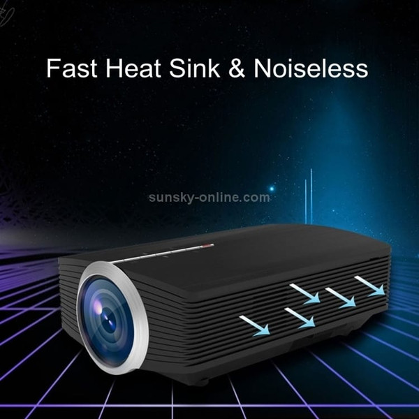 YG510 1200 LUX 800*480 LED Projector HD Home Theater, Support HDMI & VGA & AV & TF & USB A146-DMP0872