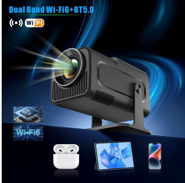 HY320 Game Projector Android 11 System With Wireless Gaming Controller 720P Home Theater(US Plug) A146-TBD0605761501A