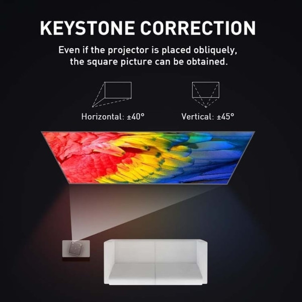 P11 854x480 DLP Smart Projector With Infrared Remote Control, Android 9.0, 4GB+32GB, US Plug        A146-EDA002395301