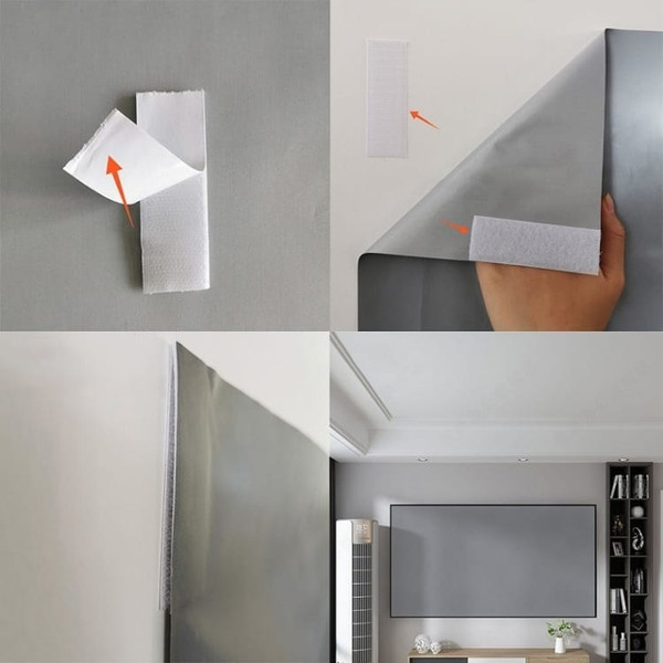 Folding Metal Anti-Light HD Projection Curtain, Size: 133 inch 16:9 300x160cm A146-TBD0602370009