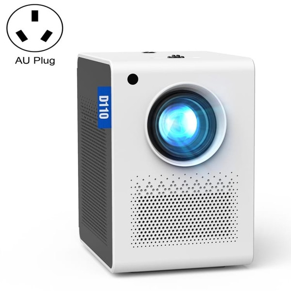 D110 180 ANSI Lumens Mini LED+LCD Smartphone Wireless Screen Mirroring Projector, Plug Type:AU Plug A146-EDA003478204A