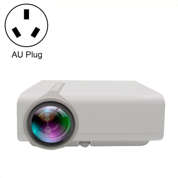YG530 LED Small 1080P Wireless Screen Mirroring Projector, Power Plug:AU Plug(White) A146-EDA002743303B