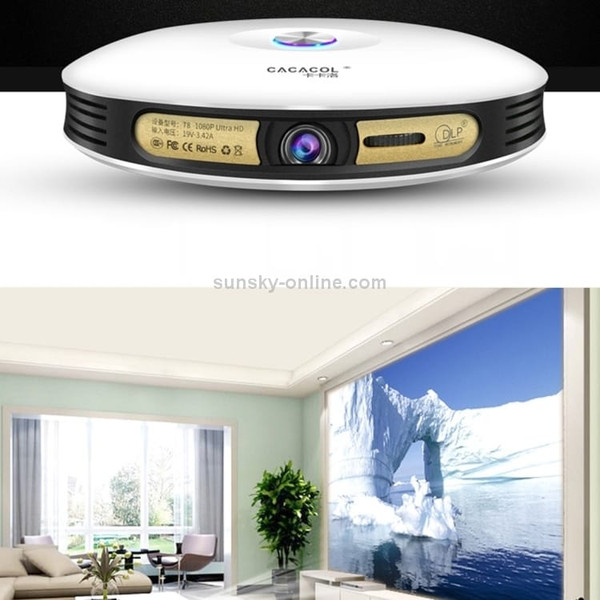 CACACOL ITC-DO8 220LM WiFi Smart 1280*800 DLP DMD LED Portable Projector with Remote Control,  Andr A146-DMP1422