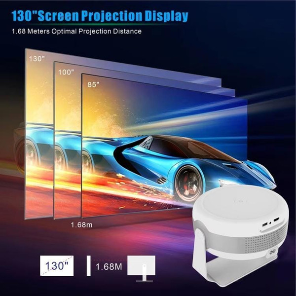 T269 Pro 1280x720P Smart Projector WiFi 6 4K Android 11 System Home Cinema US Plug A146-TBD0603516001