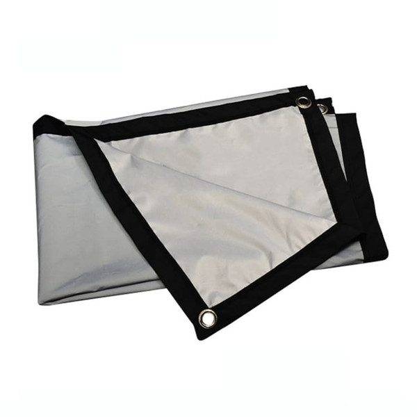 Folding Metal Anti-Light HD Projection Curtain, Size: 100 inch 16:9 221x125cm Punch Black Border A146-TBD0602370019