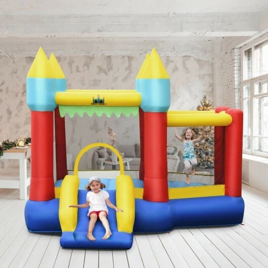 Inflatable Bounce Slide Jumping Castle Without Blower - Color: Multicolor D681-OP70527