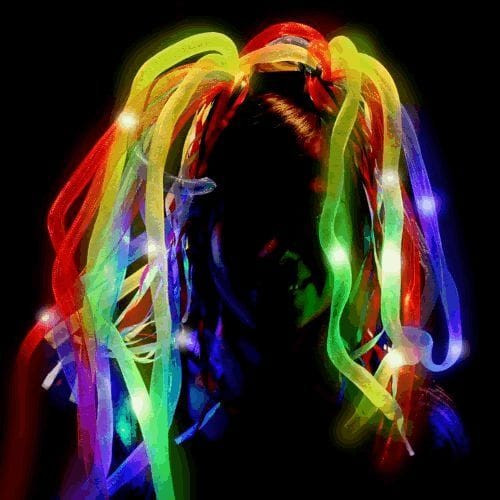 Multicolor LED Noodle Headband Flashing Dreads A706-5045200