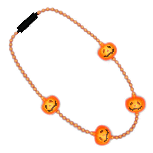 LED Beads and Pumpkins Necklace A706-1255508