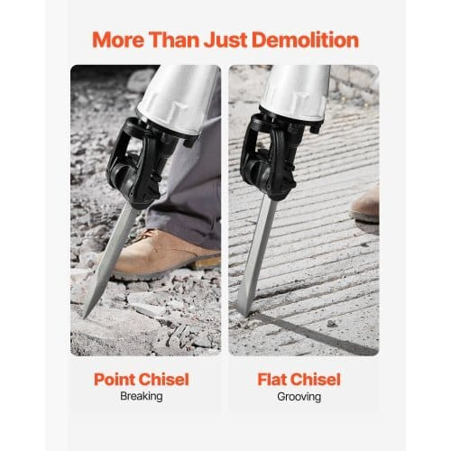 Demolition Jack Hammer, 2100 W Powerful Electric Jackhammer, 1650 BPM Concrete Breaker with 2 Point E415-DXDHCSHS118YFW3AI001V1