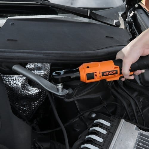 Cordless Ratchet Wrench, 3/8 inch Drive, 230 RPM, up to 88 ft-lbs of Torque, Battery Powered Electr E415-DDJLBSTZ38INPVZN6001V1
