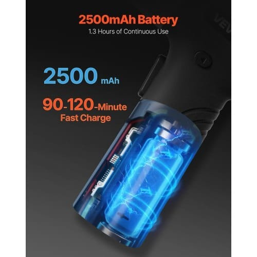 Electric Screwdriver, 7 Torque Settings 0.5-5 N.m, 2500mAh Battery, Cordless Screwdriver Set with 3 E415-DDLSD4V2000ML2DJ4001V9