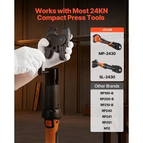 Press Actuator for Compact Series Press Tools, Compatible with 1/2", 3/4", 1" & 1-1/4" Press Rings  E415-ZXQDPJCXPROPZ40X6001V0