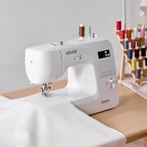 Computerized Sewing Machine, 60 Stitch Applications, with LED Screen, Foot Pedal and LED Light, Hea E415-JYFRJ700ZMINS07MD001V1