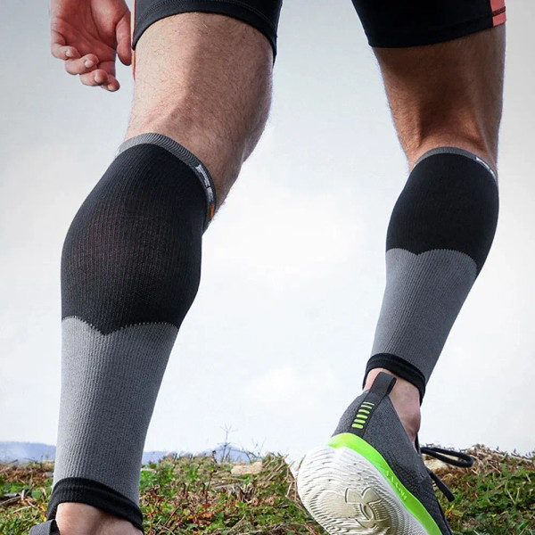 Color: Beige, Size: S - 1Pair Leg Compression Sleeve, Calf Support Brace Calf Sleeve for Men & Wome F640-12000034517272335
