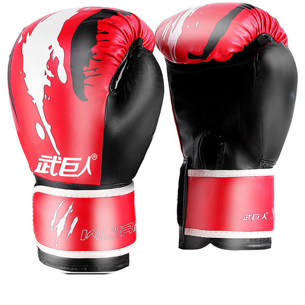 Color: 2red scratches, Size: 10oz - Adult Children's Sanda Boxing Gloves Q119-CJJM117605439MN