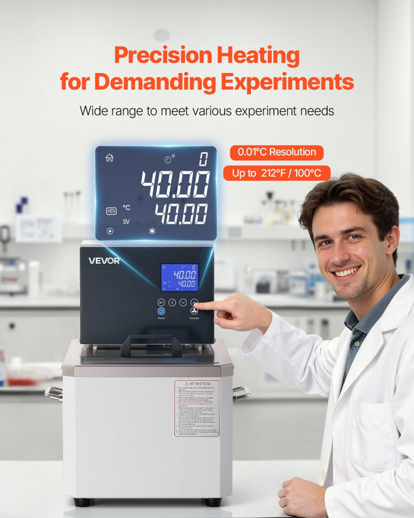 Laboratory High-Temperature Circulating Oil Bath, Up to 100?„?/212?„‰, 6 L Lab Constant Temperature E415-SYSGWXHQ6L10JM5P5001V1