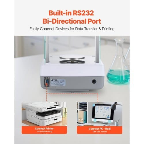 Analytical Balance, 220 g x 0.1 mg, 0.0001 g High Precision Accuracy Lab Scale, g/oz/ct/mg 4 Units  E415-DZJMFXTP0000JSCNL001V1