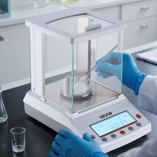 Analytical Balance, 220 g x 0.1 mg, 0.0001 g High Precision Accuracy Lab Scale, g/oz/ct/mg 4 Units  E415-DZJMFXTP0000JSCNL001V1