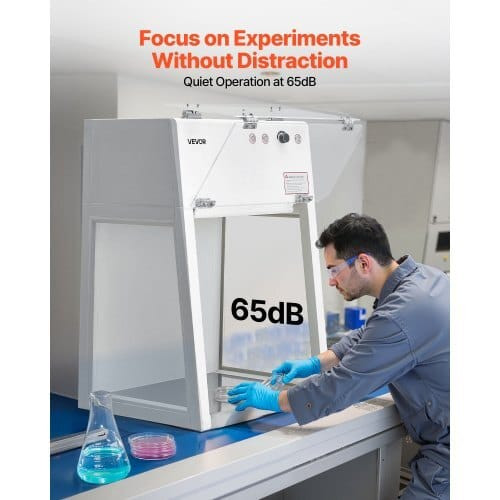 Laminar Flow Hood, 20.08 x 20.47 x 23.62 inch Working Area Portable Clean Room, Meets ISO Class 5 C E415-BXSJJS1829INJT2TM001V1
