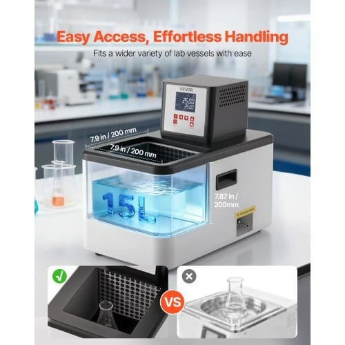 Laboratory High-Temperature Circulating Oil Bath, Up to 300?„?/572?„‰, 15 L Lab Constant Temperatur E415-SYSGWXHQ15L3Z0WD7001V1