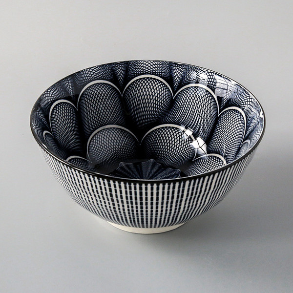 Japanese Style Ceramic Soup Bowl, Large Bowl, Instant Noodle Bowl, Ceramic Bowl For Soup, 8-Inch Ho Q119-CJCJ1107414