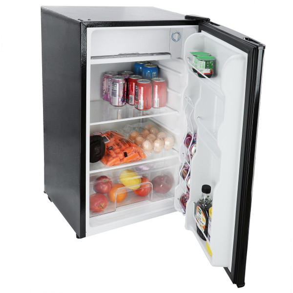 MegaChef 3.2 cu. ft. Compact Freestanding Mini Refrigerator in Black D970-MCR-90B