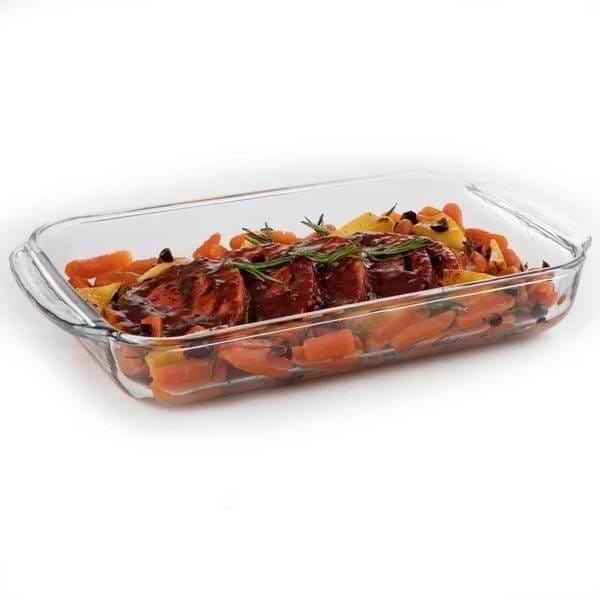 Glass 3-Piece Bakeware Oven Safe Casserole Baking Dish Set - Dishwasher Safe Q280-LBTPGCS35951972