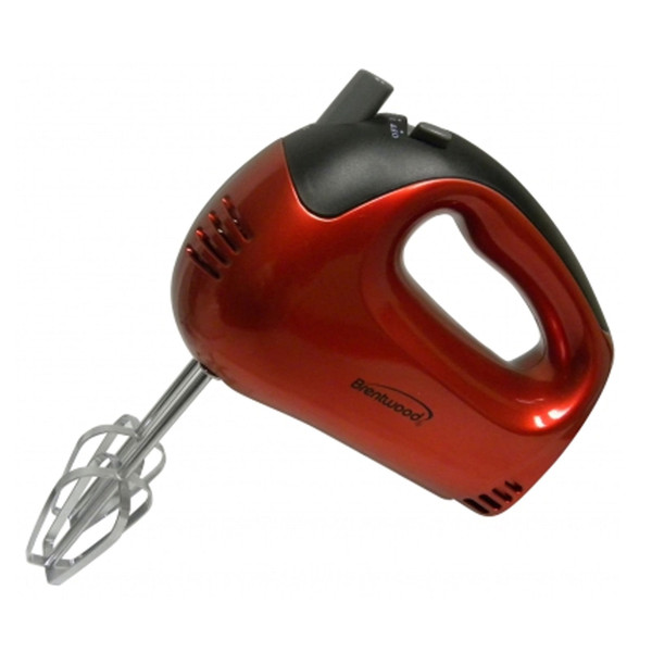 Brentwood 5-Speed Hand Mixer in Red D970-HM-46
