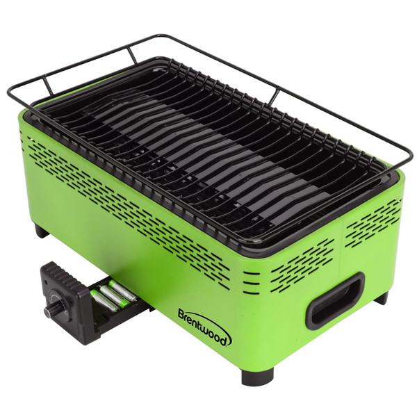 Brentwood BBF-31G Non-Stick Smokeless Portable BBQ, Green D970-BBF-31G