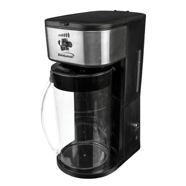 Brentwood Iced Tea and Coffee Maker in Black with 64 Ounce Pitcher D970-KT-2150BK